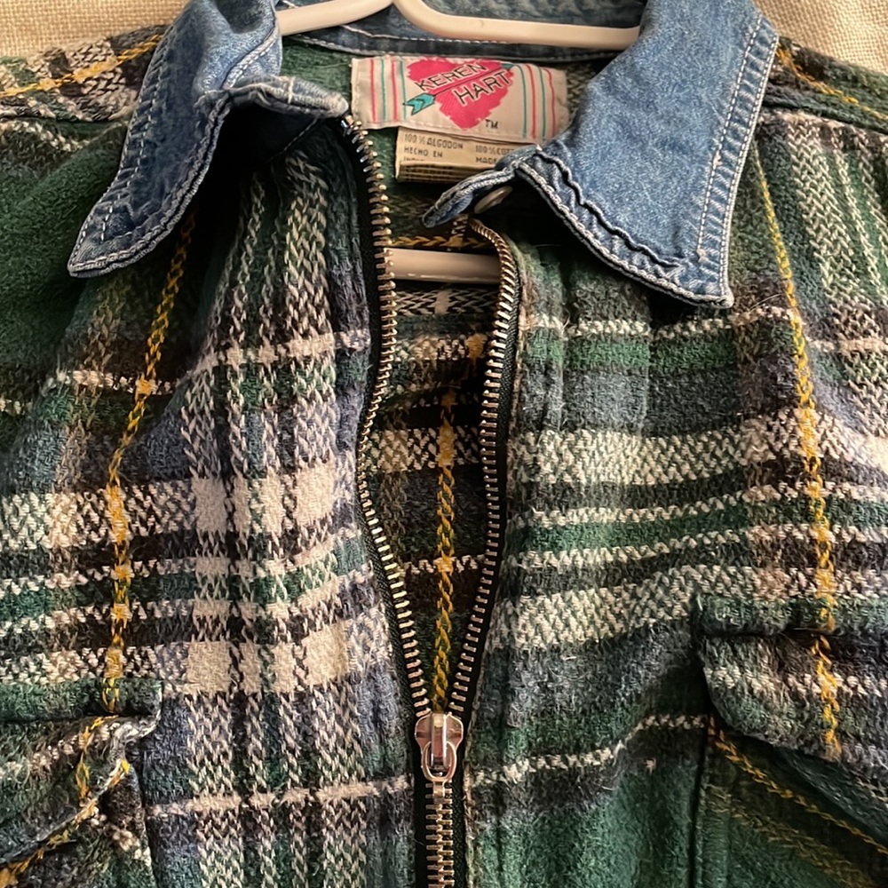 Vintage Keren Hart Flannel/Denim Shirt